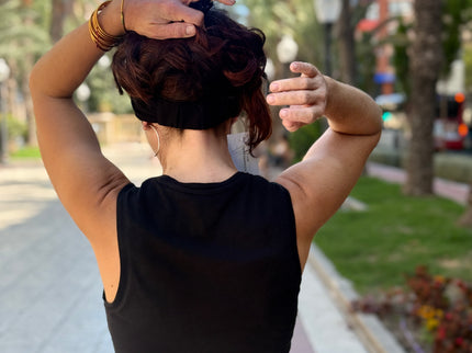 Banda de Bambú para Alopecia Frontal Fibrosante | Chloe Negro