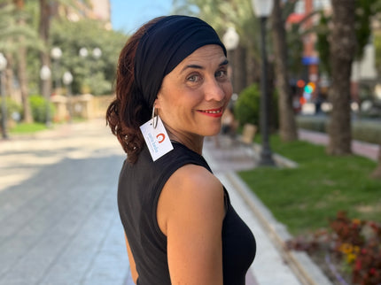 Banda de Bambú para Alopecia Frontal Fibrosante | Chloe Negro