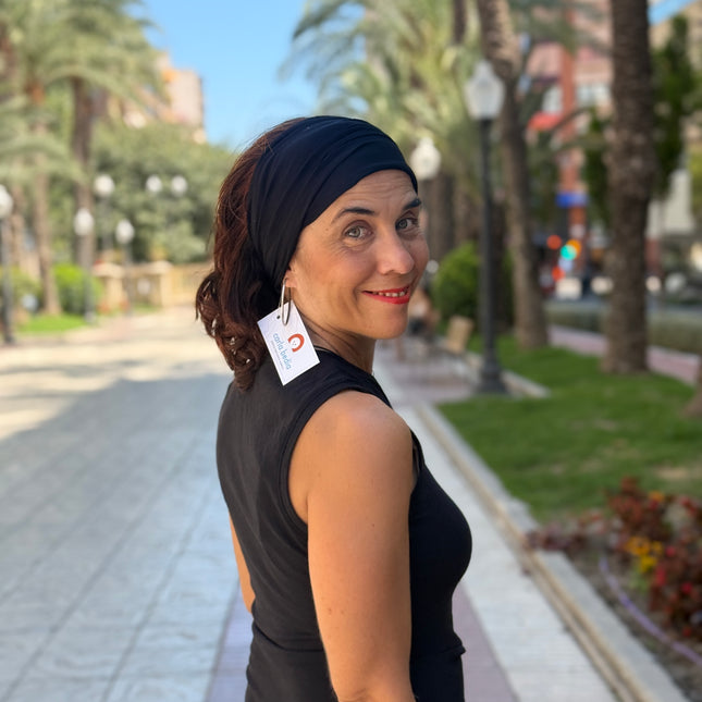 Banda de Bambú para Alopecia Frontal Fibrosante | Chloe Negro