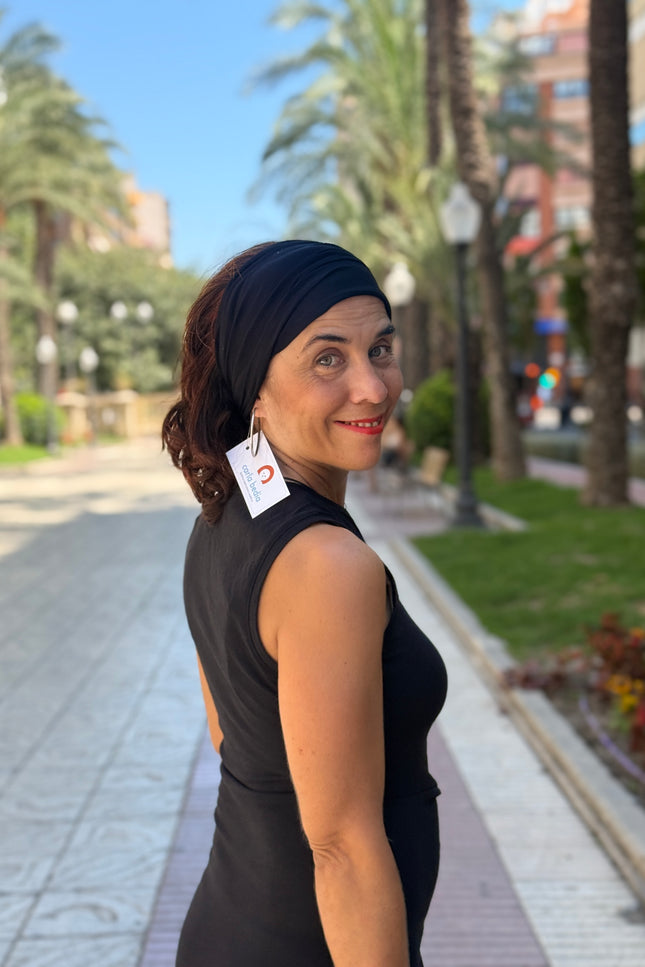 Banda de Bambú para Alopecia Frontal Fibrosante | Chloe Negro