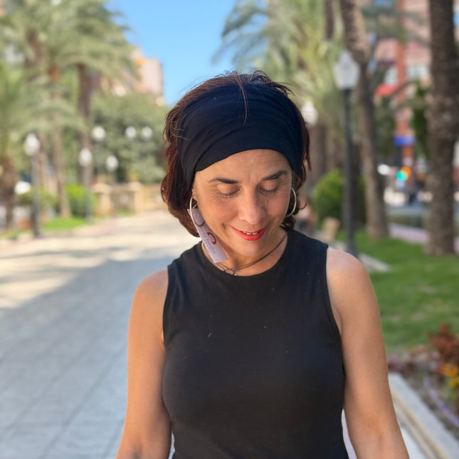 Banda de Bambú para Alopecia Frontal Fibrosante | Chloe Negro