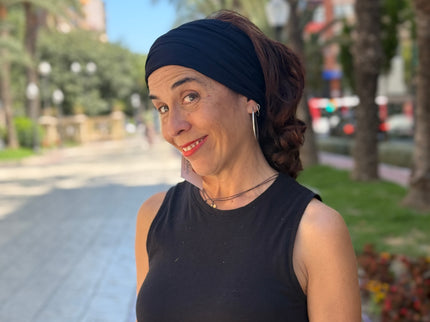 Banda de Bambú para Alopecia Frontal Fibrosante | Chloe Negro