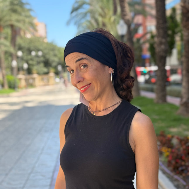 Banda de Bambú para Alopecia Frontal Fibrosante | Chloe Negro