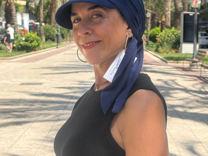 Gorra Oncológica Carla Bedia | Nala Azul Marino