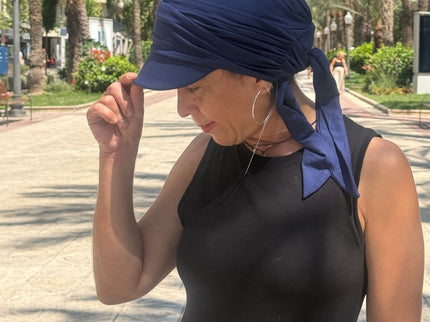Gorra Oncológica Carla Bedia | Nala Azul Marino
