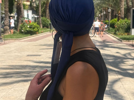 Gorra Oncológica Carla Bedia | Nala Azul Marino