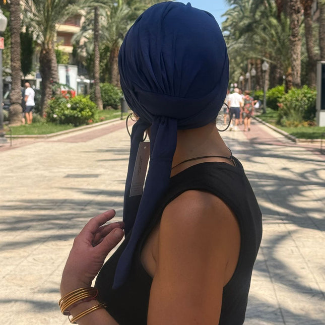 Gorra Oncológica Carla Bedia | Nala Azul Marino