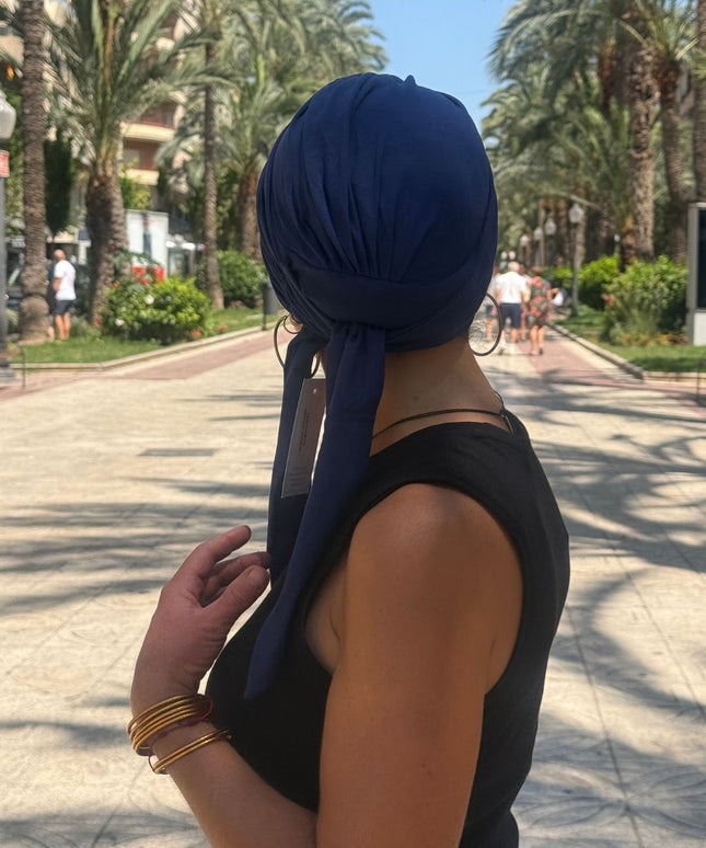 Gorra Oncológica Carla Bedia | Nala Azul Marino