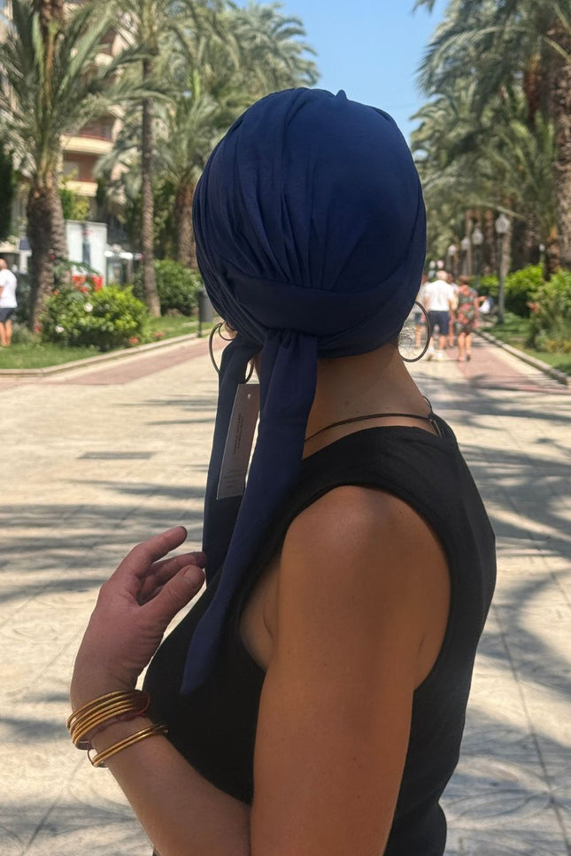 Gorra Oncológica Carla Bedia | Nala Azul Marino
