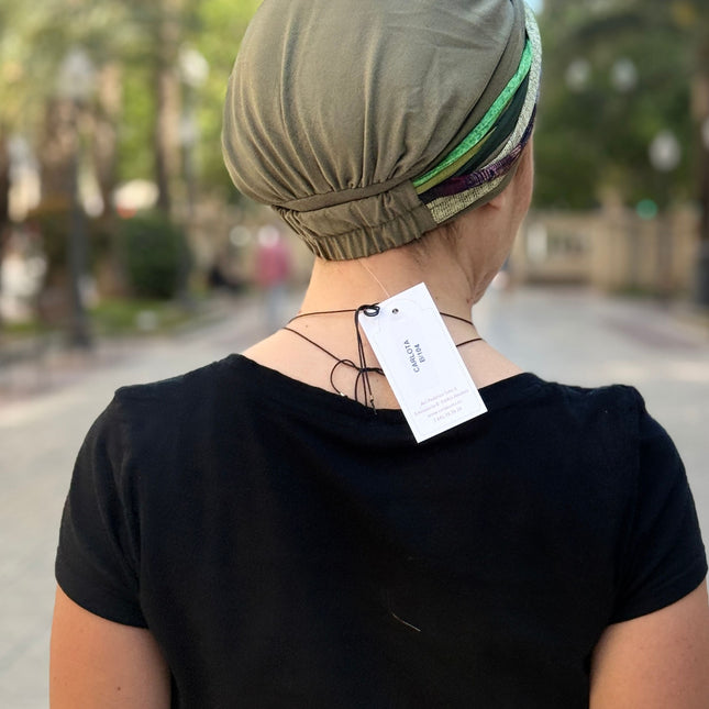 Pañuelo Oncológico Carla Bedia | Carlota Verde