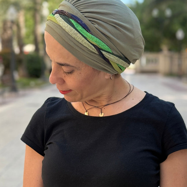 Pañuelo Oncológico Carla Bedia | Carlota Verde