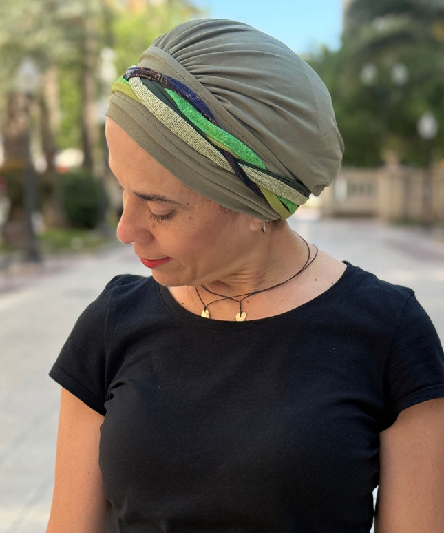 Pañuelo Oncológico Carla Bedia | Carlota Verde
