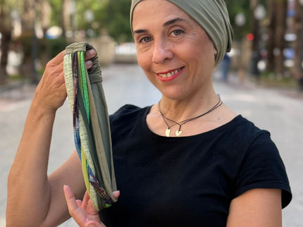 Pañuelo Oncológico Carla Bedia | Carlota Verde