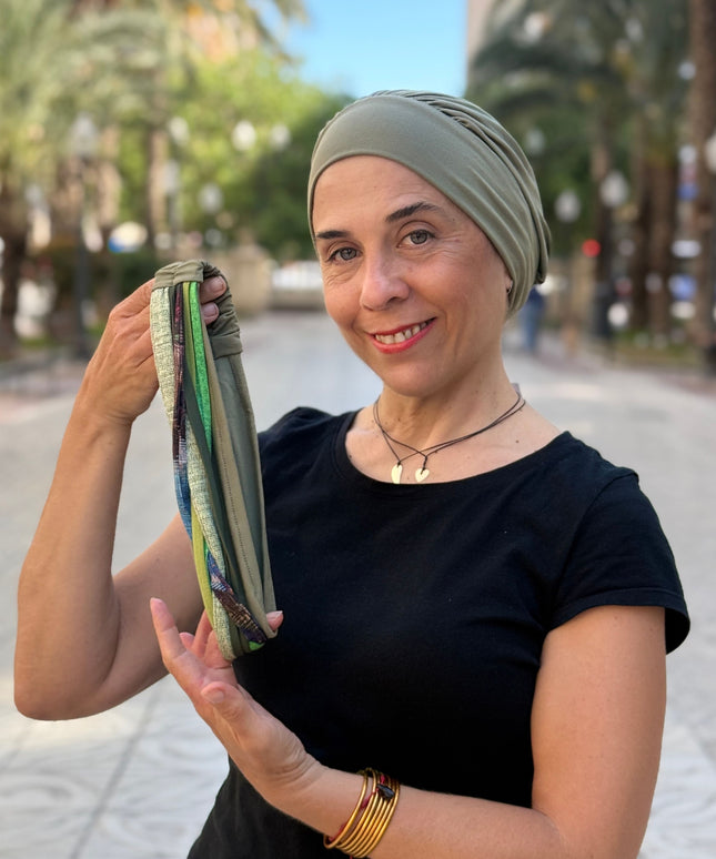 Pañuelo Oncológico Carla Bedia | Carlota Verde
