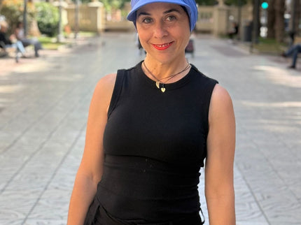 Visera para Pañuelo Oncológico Carla Bedia | Azul Marino