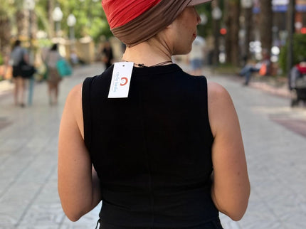 Visera para Pañuelo Oncológico Carla Bedia | Marrón