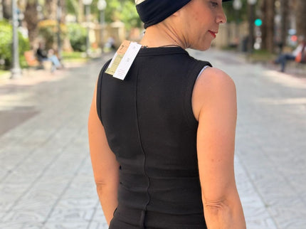 Visera para Pañuelo Oncológico Carla Bedia | Negro
