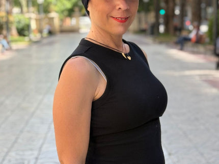 Visera para Pañuelo Oncológico Carla Bedia | Negro