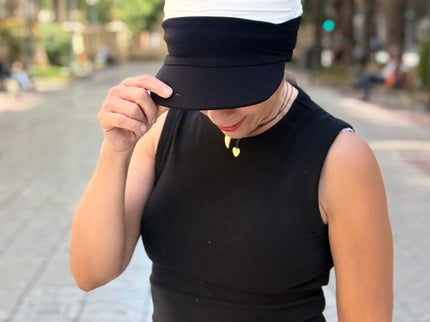 Visera para Pañuelo Oncológico Carla Bedia | Negro
