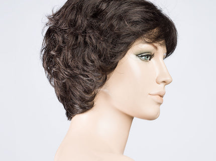 Peluca Alexis Deluxe de Ellen Wille, color Espresso Mix, vista lateral en maniquí