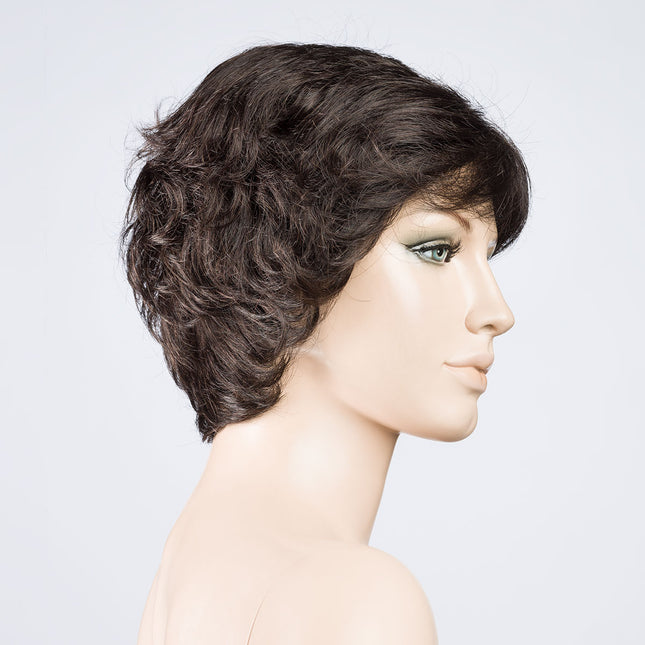 Peluca Alexis Deluxe de Ellen Wille, color Espresso Mix, vista lateral en maniquí