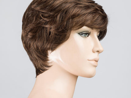 Peluca Apart Mono de Ellen Wille, color Chocolate Mix, vista lateral en maniquí