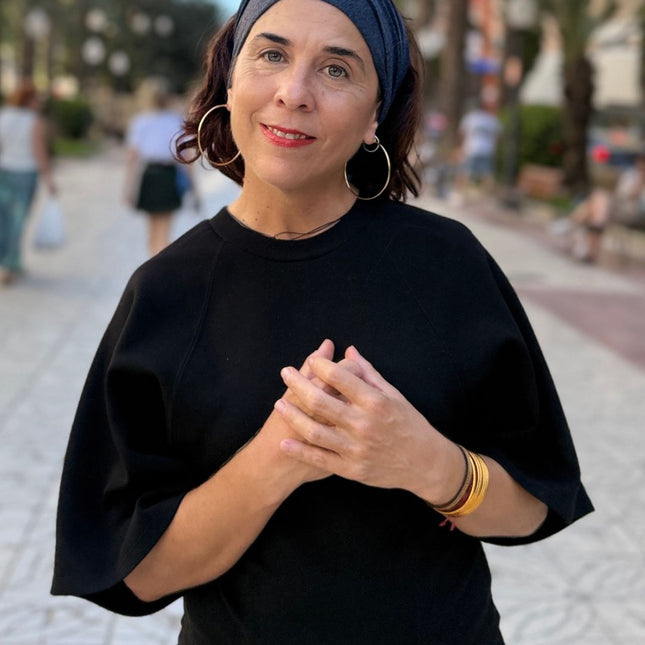 Banda de bambú Chloe Marengo Jaspeado Carla Bedia — fotografía 6