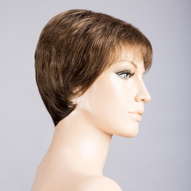 Peluca Ginger Large Mono de Ellen Wille, color Coffeebrown Mix, vista lateral en maniquí