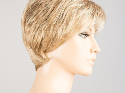 Peluca Gold de Ellen Wille, color Champagne Rooted, vista lateral en maniquí