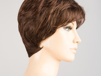 Peluca Gold de Ellen Wille, color Darkchocolate Mix, vista lateral en maniquí