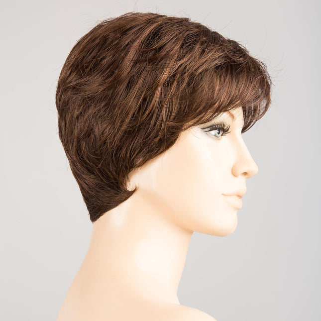 Peluca Gold de Ellen Wille, color Darkchocolate Mix, vista lateral en maniquí