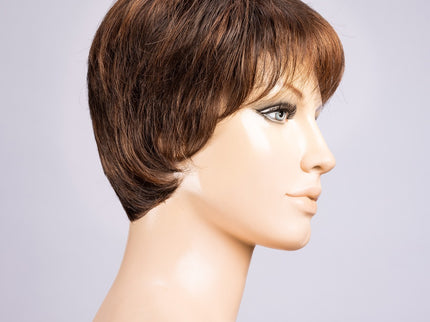 Peluca Liza Small Deluxe de Ellen Wille, color Chocolate Mix, vista lateral en maniquí