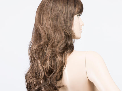 Peluca Pretty de Ellen Wille, color Chocolate Rooted, vista lateral en maniquí