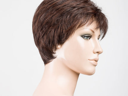 Peluca Sun Mono de Ellen Wille, color Darkchocolate Mix, vista lateral en maniquí
