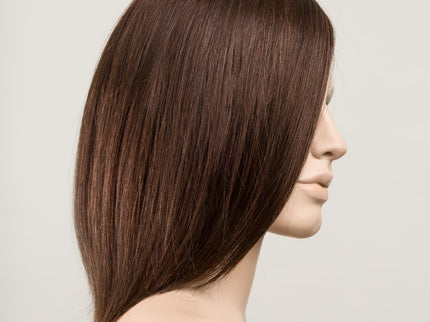Peluca Supreme Plus Deluxe de Ellen Wille, color Darkchocolate Mix, vista lateral en maniquí