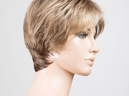 Peluca Vision Mono de Ellen Wille, color Darksand Rooted, vista lateral en maniquí