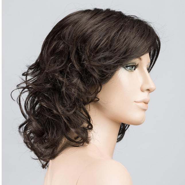 Peluca Cat de Ellen Wille, color Espresso Mix, vista lateral en maniquí