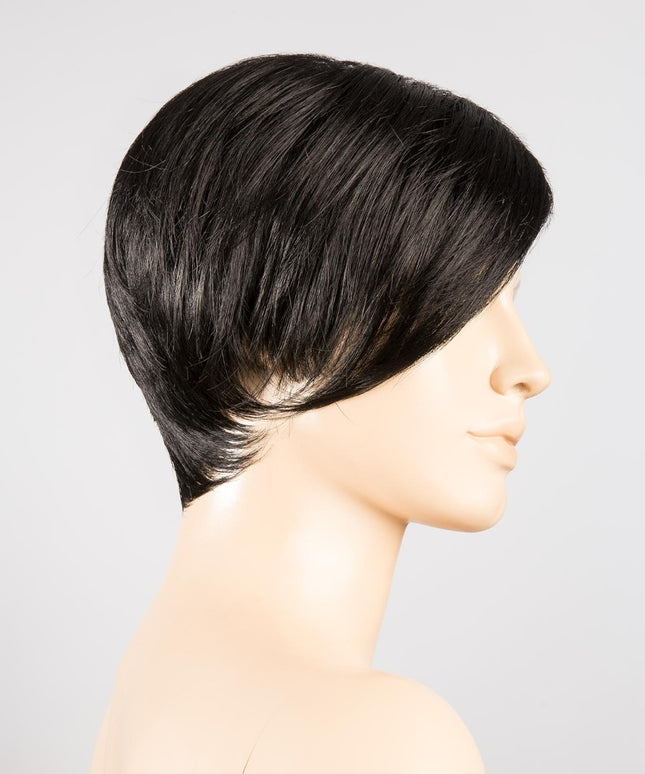 Peluca Disc Mono Part de Ellen Wille, color Black, vista lateral en maniquí