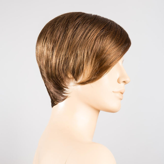 Peluca Disc Mono Part de Ellen Wille, color Chocolate Mix, vista lateral en maniquí