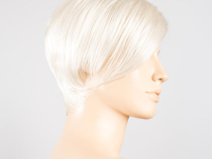 Peluca Disc Mono Part de Ellen Wille, color Platin Mix, vista lateral en maniquí