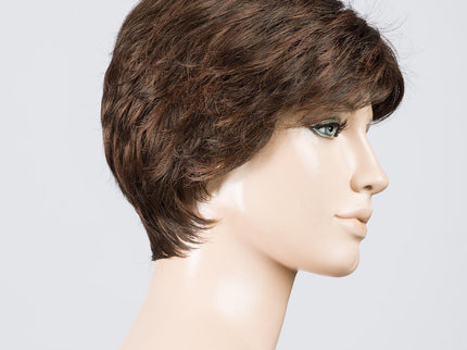 Peluca Estate Mono de Ellen Wille, color Chocolate Mix, vista lateral en maniquí