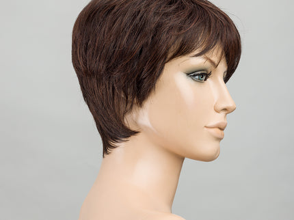 Peluca Novel Deluxe de Ellen Wille, color Darkchocolate Mix, vista en maniquí