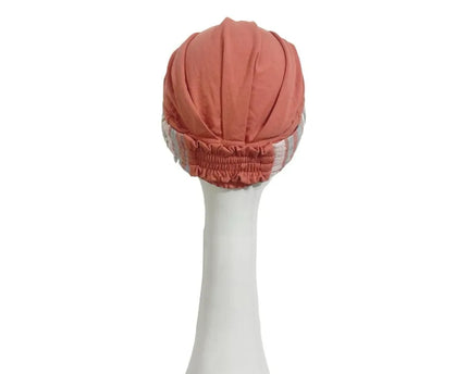Pañuelo Oncológico ELEGANCE MEDITERRANEO CORAL | Carebell