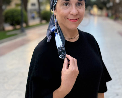 Pañuelo oncológico Zoe Bambú Mistral Carla Bedia — fotografía 1