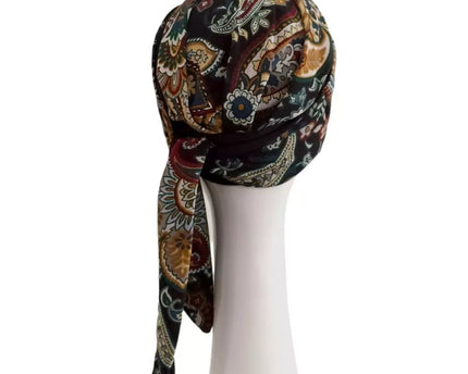 Pañuelo Oncológico SMOOTH BLACK CACHEMIRE | Carebell