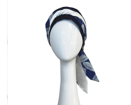 Pañuelo Oncológico SMOOTH DENIM PALMS | Carebell