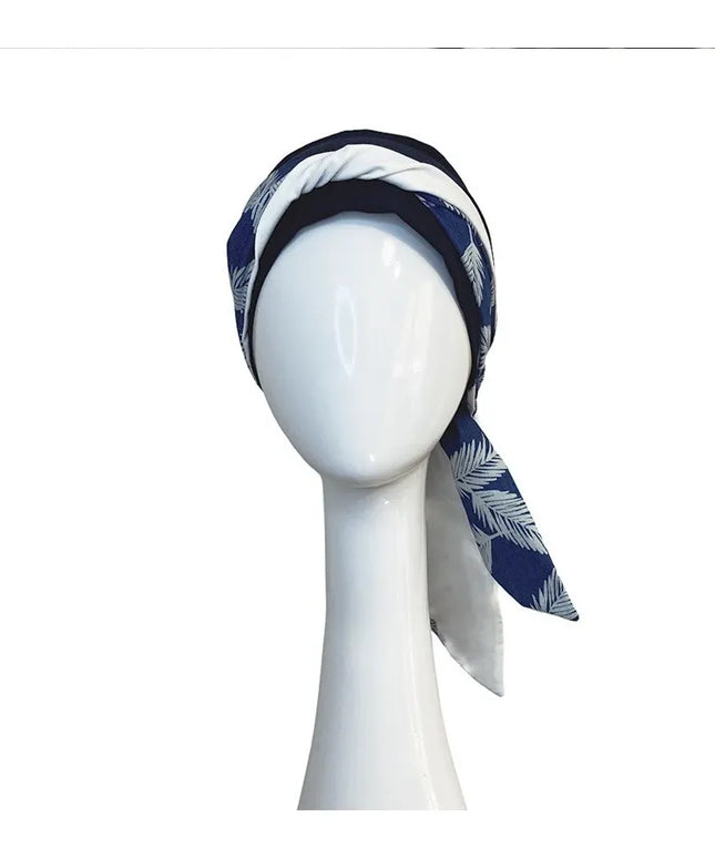 Pañuelo Oncológico SMOOTH DENIM PALMS | Carebell