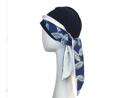 Pañuelo Oncológico SMOOTH DENIM PALMS | Carebell