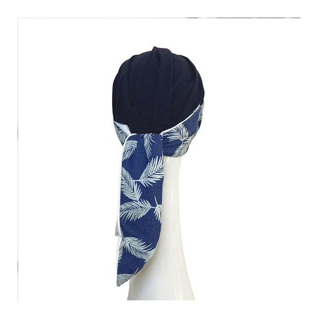 Pañuelo Oncológico SMOOTH DENIM PALMS | Carebell