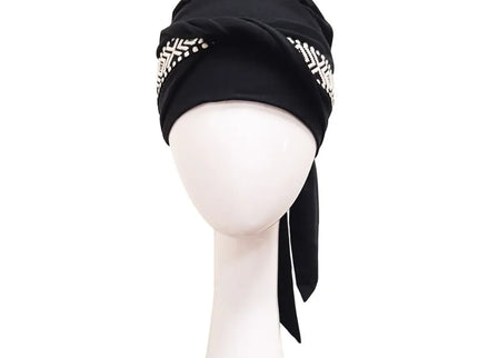 Pañuelo Oncológico SMOOTH IKAT NEGRO | Carebell